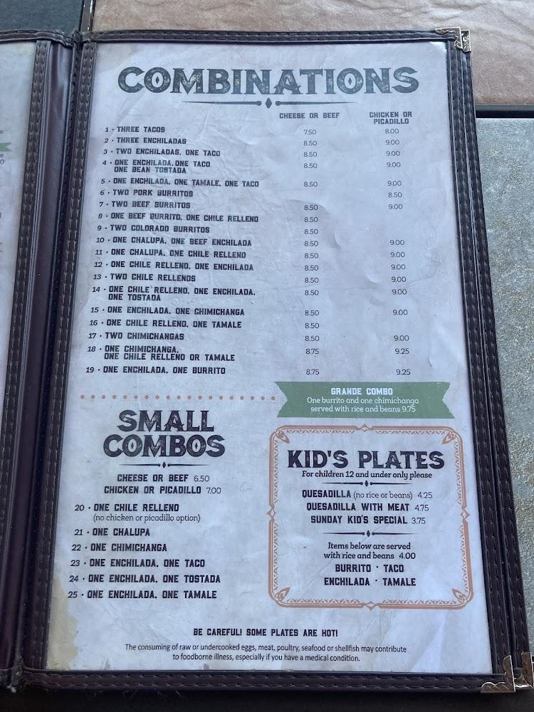 Casa De Oro Menu image 4